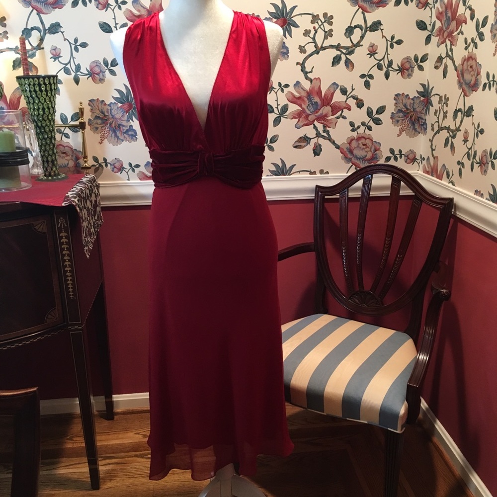 M.S.S.P. Silk Red Dress